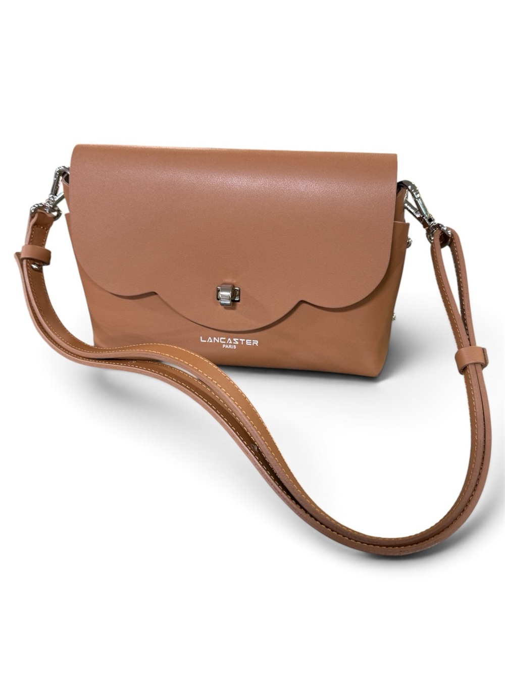 NWOT! Lancaster Paris City Flore Crossbody Bag in Camel